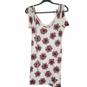 Sauce Floral Cover-up dress with tie sleeves Size Small